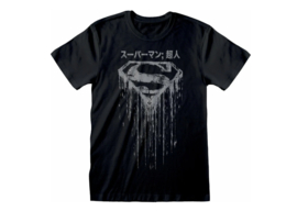 Superman T-Shirt Japanese Logo Distressed