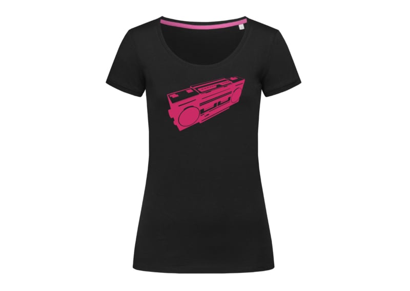 Gettoblaster t-shirt woman body fit
