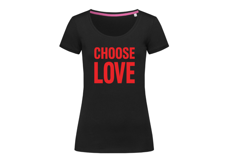Choose love t-shirt woman body fit