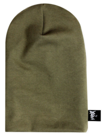 Laaghangende Beanie Khaki