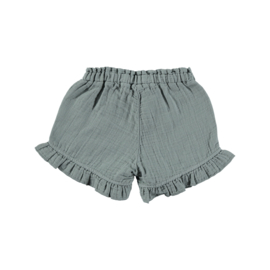 Ruffle Shorts Grijsblauw