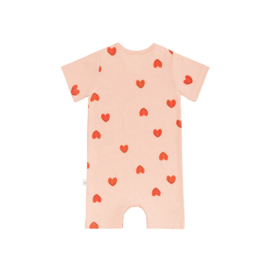 Playsuit Heart Peach Rose