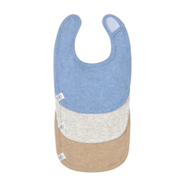 newborn bib Blue/Light grey/Nature (0-6m)