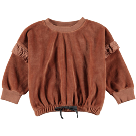 Velvet Sweatshirt Clay