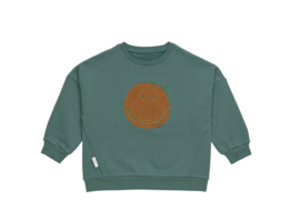 Sweater Little Gang Smiley Ocean Green