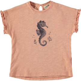 Seahorse T-shirt Coral