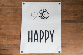 Tuinposter Bee happy
