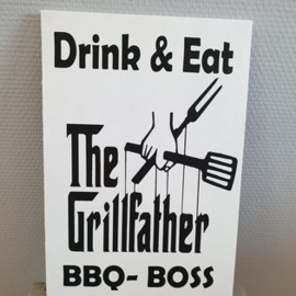 Tekstbord The grillfather