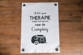 Tuinposter Therapie Camping