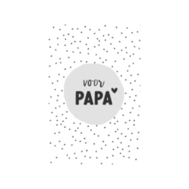 minikaartje voor  papa