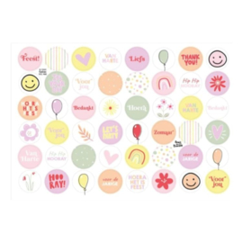 stickervel pastel