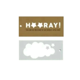 cadeaulabel hooray taupe