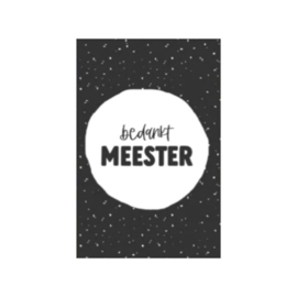 minikaart bedankt meester