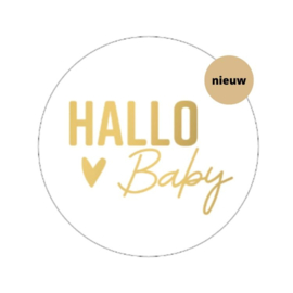 sticker hallo baby - per 5