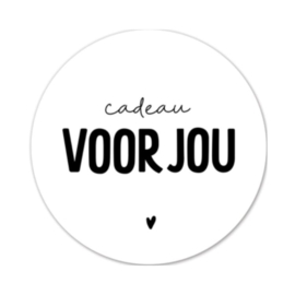 sticker cadeau voor jou - per 5