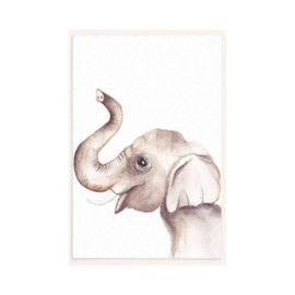 wenskaart olifant met envelop