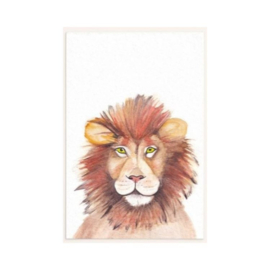 wenskaart leeuw met envelop