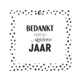 cadeaulabel bedankt