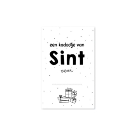 minikaartje kadootje van Sint