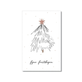 minikaartje kerstboom