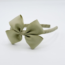 Diadeem met grote strik - Soft pine