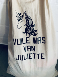 Grote katoenen zak - vuile was van