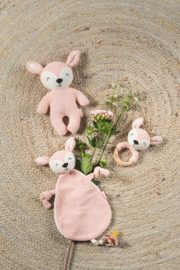 Knuffeldoekje 'Deer' - Pale pink