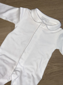 Pyjama met grijs of roze biesje - gepersonaliseerd met naam