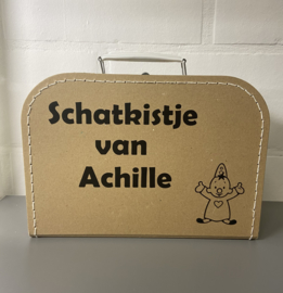 Kinderkoffertje met naam/tekst - Diverse kleuren en maten