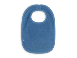 Slabbetje badstof met naam - jeans blue
