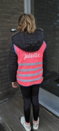 Fluojasje met naam - Roze