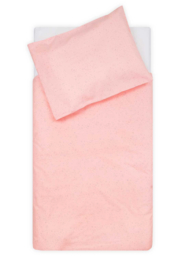 Dekbedovertrek babybed blush 100 x 140 cm