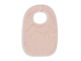 Slabbetje badstof met naam - pale pink