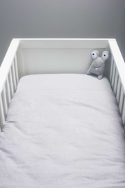 Dekbedovertrek babybed grijs 100 x 140 cm