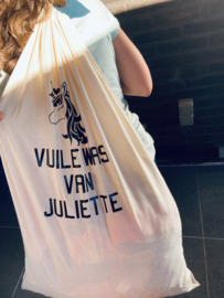 Grote katoenen zak - vuile was van