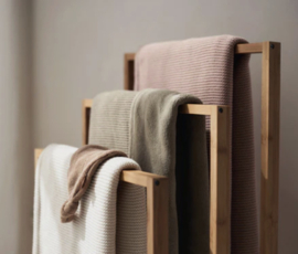 Deken wieg Basic Knit / Fleece - 75x100
