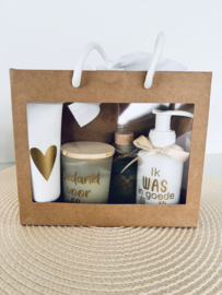 Cadeaupakket - Bedankt voor alles, ik was in goede handen - zijdegroen