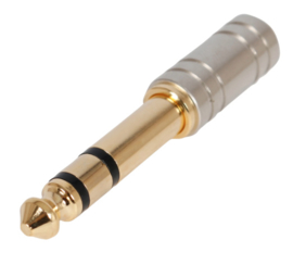 3.5mm (f) stereo to 6.35mm (m) jack stereo adapter plug