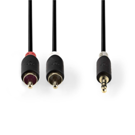 3.5mm (m) to 2x RCA (m) 2m