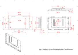 21.5 inch Embedded Open Frame Monitor