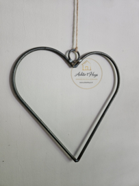 Metalen hart frame 25 cm