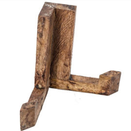 Tegelhouder hout staand