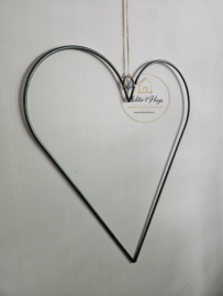 Metalen hart frame 50 cm