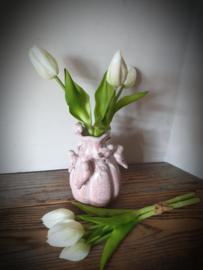 Vaas roze birds
