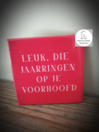 Tekst tegel "Jaarringen"