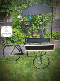 Metalen decoratie fiets / driewieler