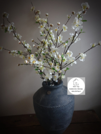 Prunus zijden tak cream wit