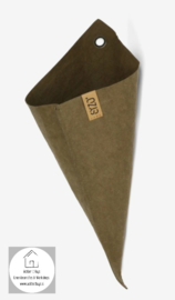 Sizo paper bag planten zak punt 15x30 bruin