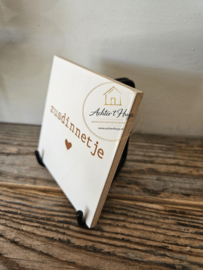 Tekst tegel "Zusdinnetje"