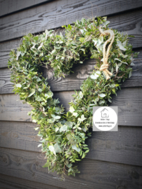 DIY Tijm - eucalyptus hart op frame